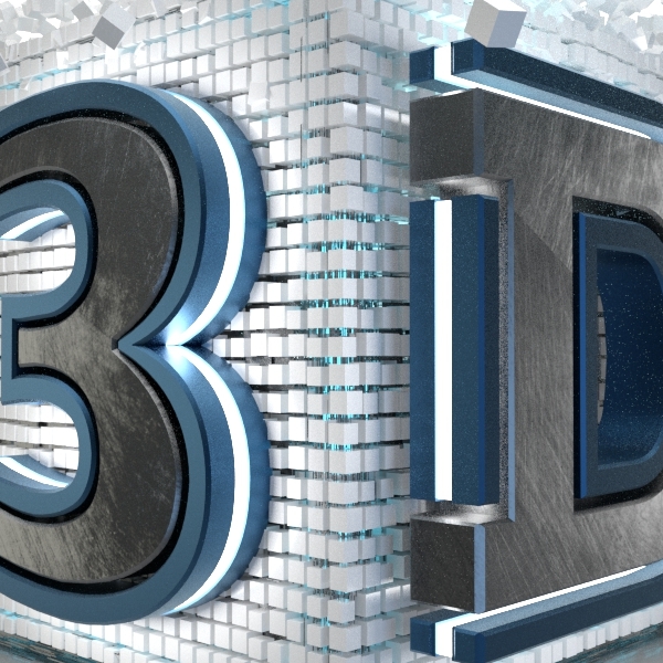 3D logo design animation